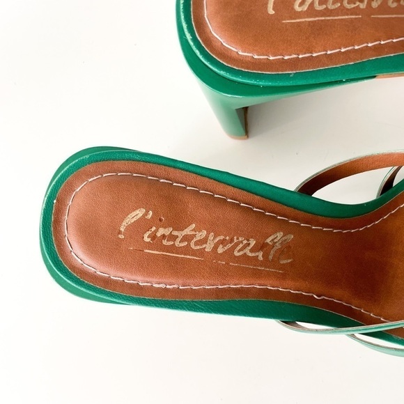 L'INTERVALLE Kelly Green Strappy block heel - Picture 11 of 11
